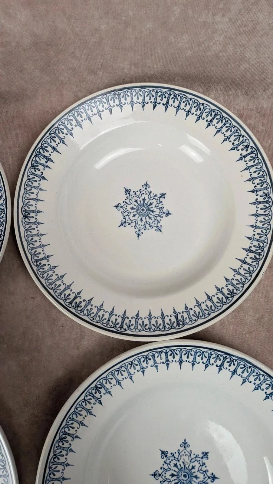 Set of 6 vintage Primax deep plates with classic blue decor – photo 7